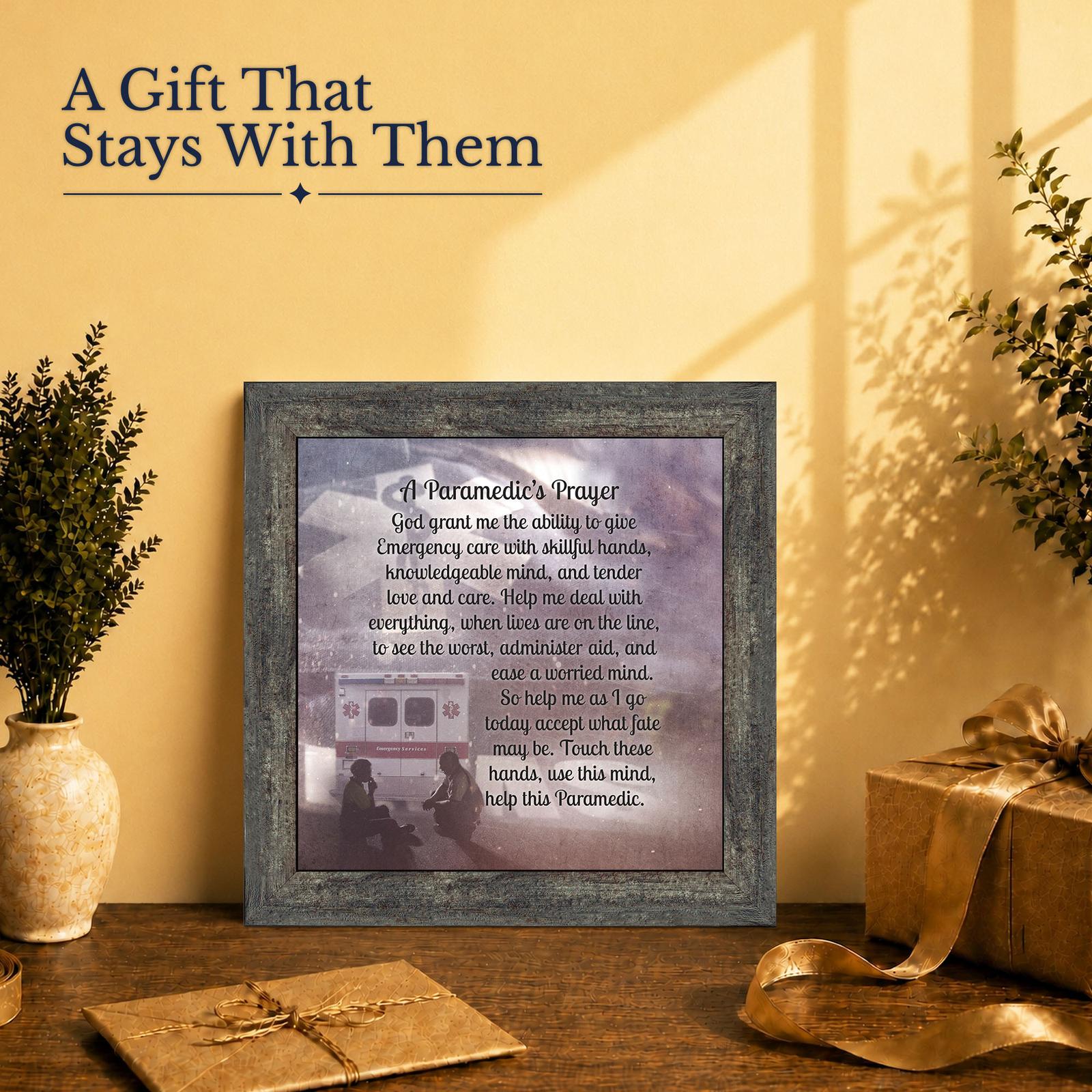 8713BW-2 EMT gift - framed print for a first responder