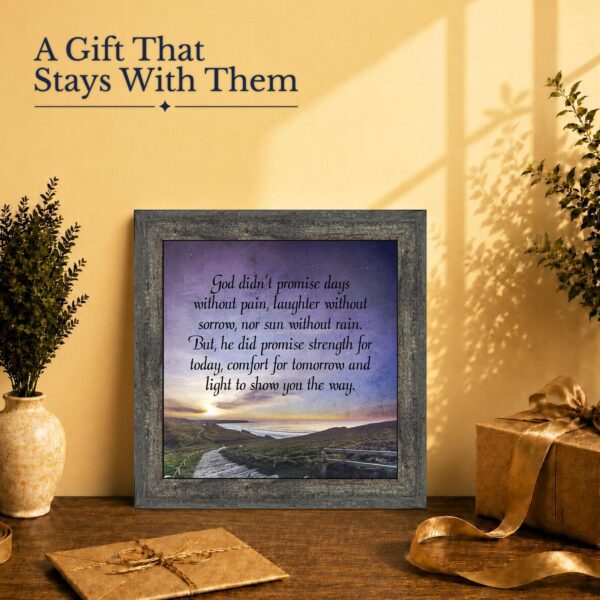 God Didn't Promise gift - framed print for a friend or family member in a hard season
