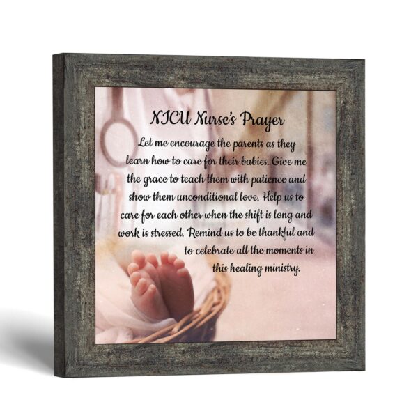 NICU nurses prayer framed print by Crossroads Home Decor
