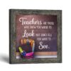 Thank You Teacher framed print, chalkboard quote by Crossroads Home Decor