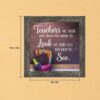 Thank You Teacher framed print, chalkboard quote by Crossroads Home Decor