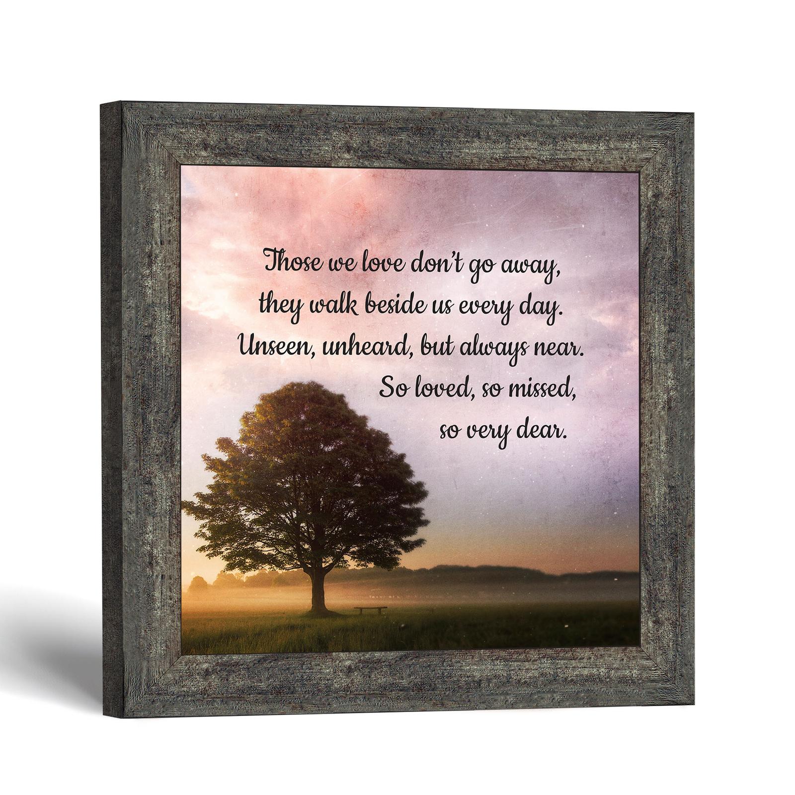 Those We Love framed print - memorial poem by Crossroads Home Decor