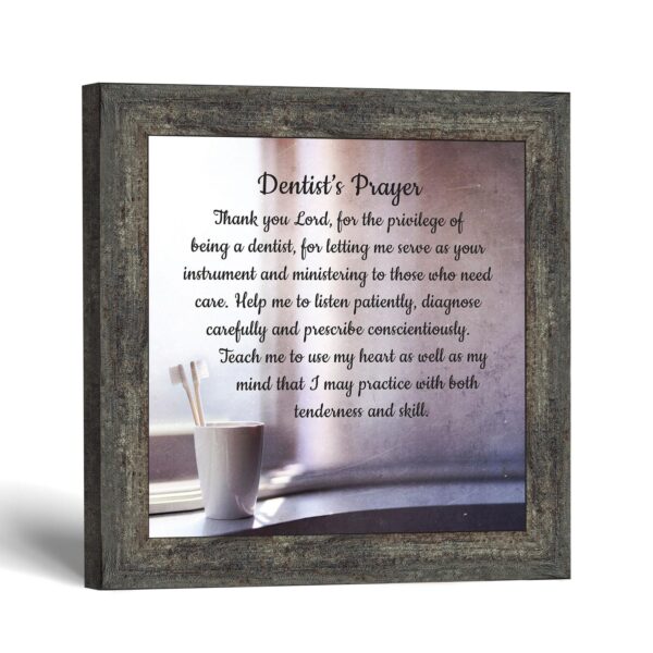 Dentist's Prayer framed print - Dentist's Prayer by Crossroads Home Decor