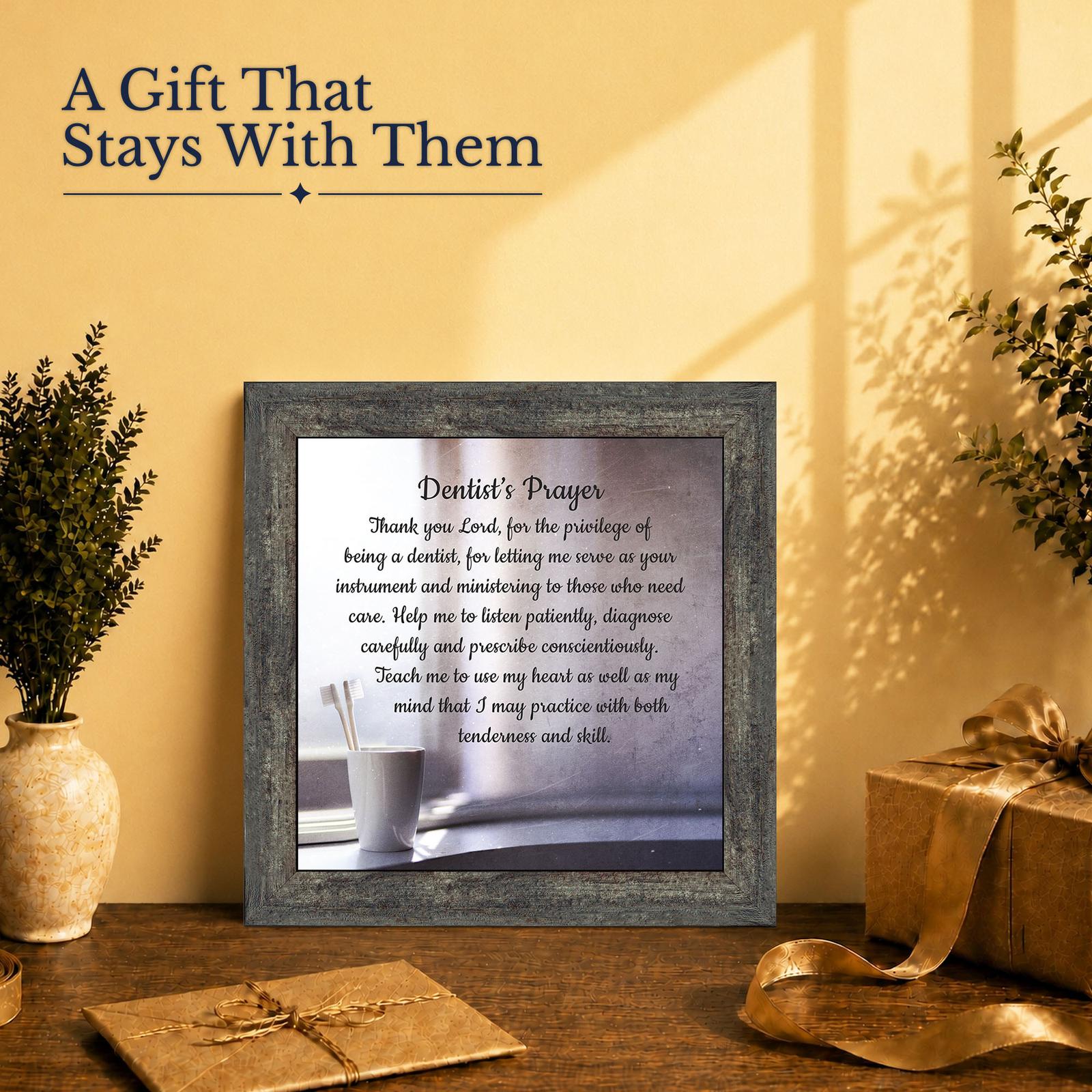 Dentist gift - framed print for a dental school graduation or retirement