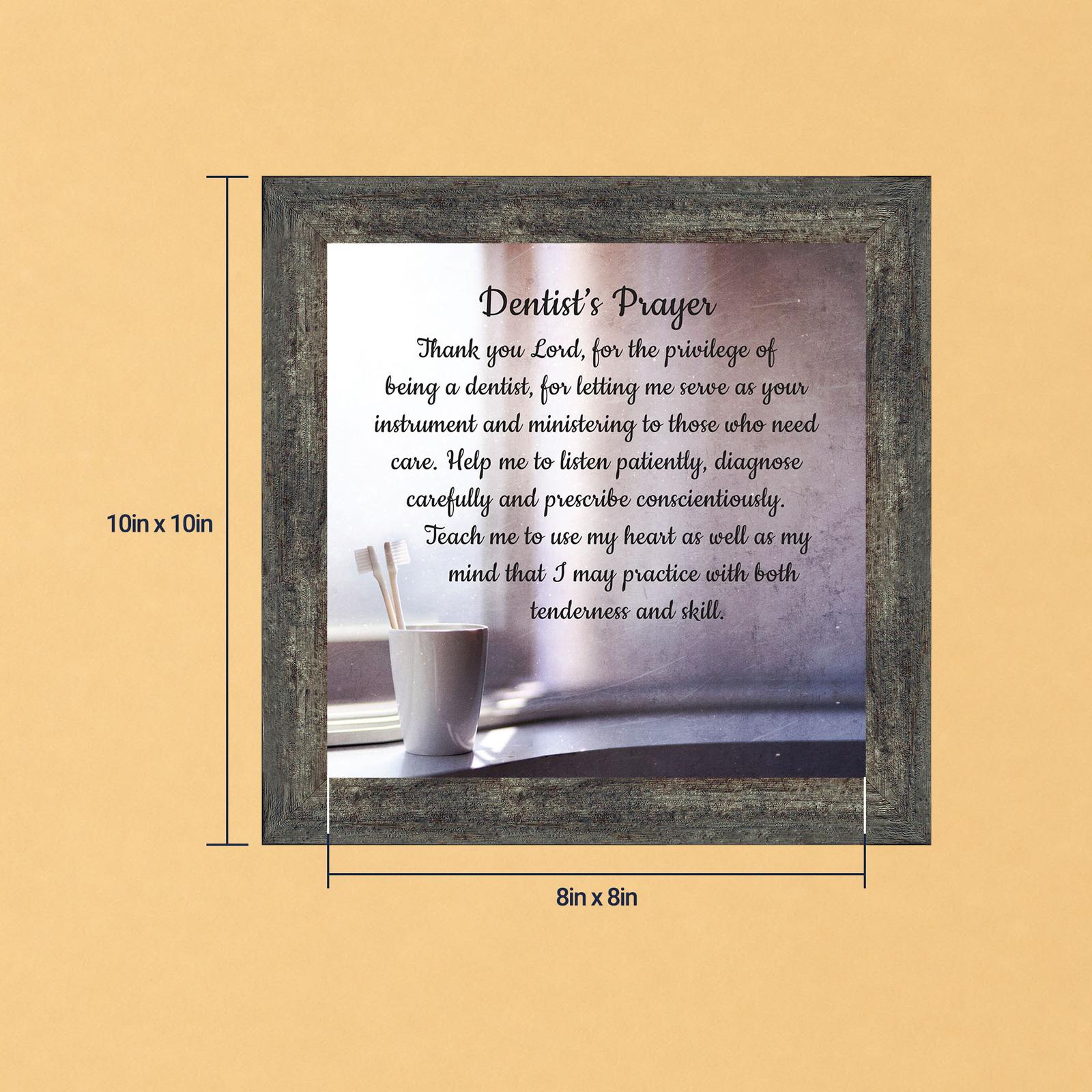 Dentist's Prayer framed print - Dentist's Prayer by Crossroads Home Decor