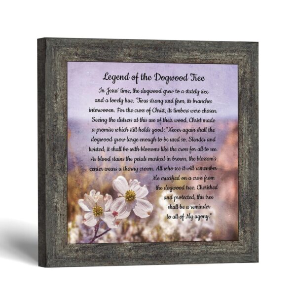 Legend of the dogwood tree framed print by Crossroads Home Decor