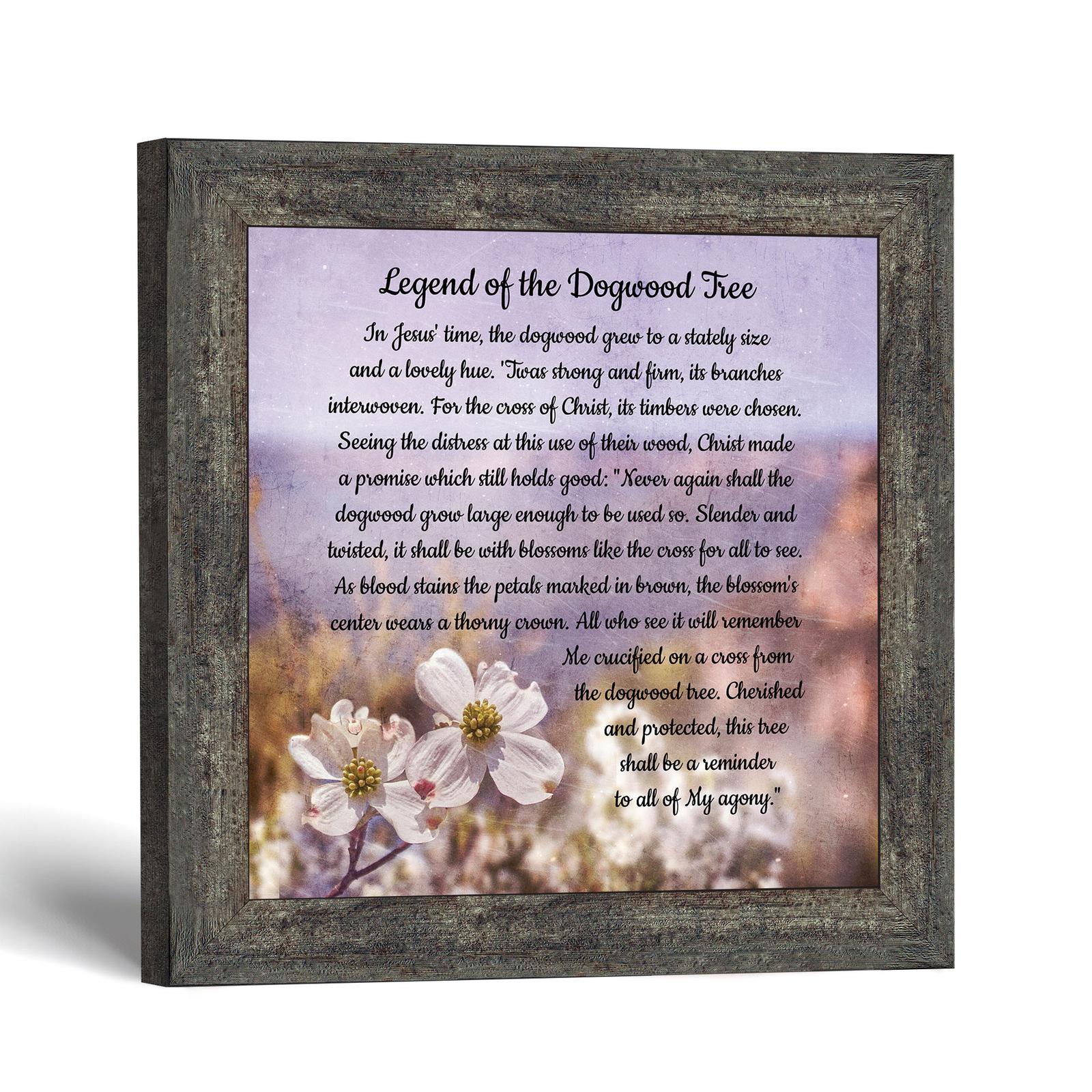 Legend of the dogwood tree framed print by Crossroads Home Decor