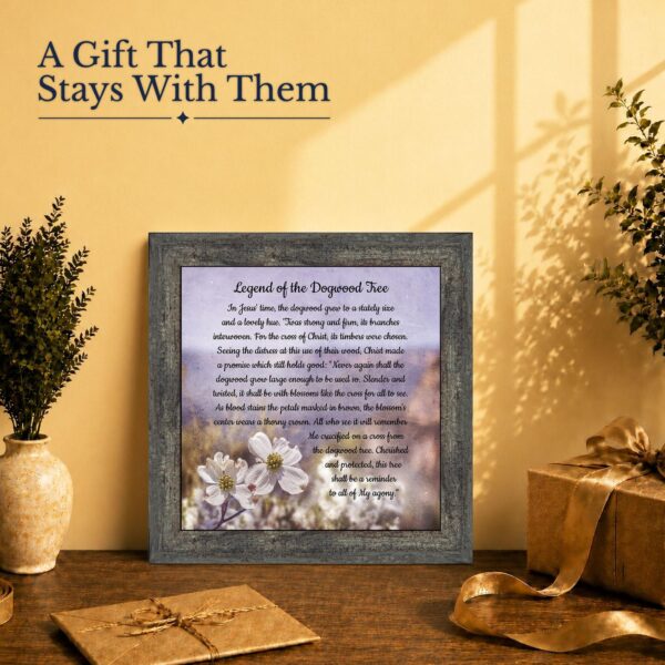 Dogwood tree gift - framed print for Easter or Palm Sunday