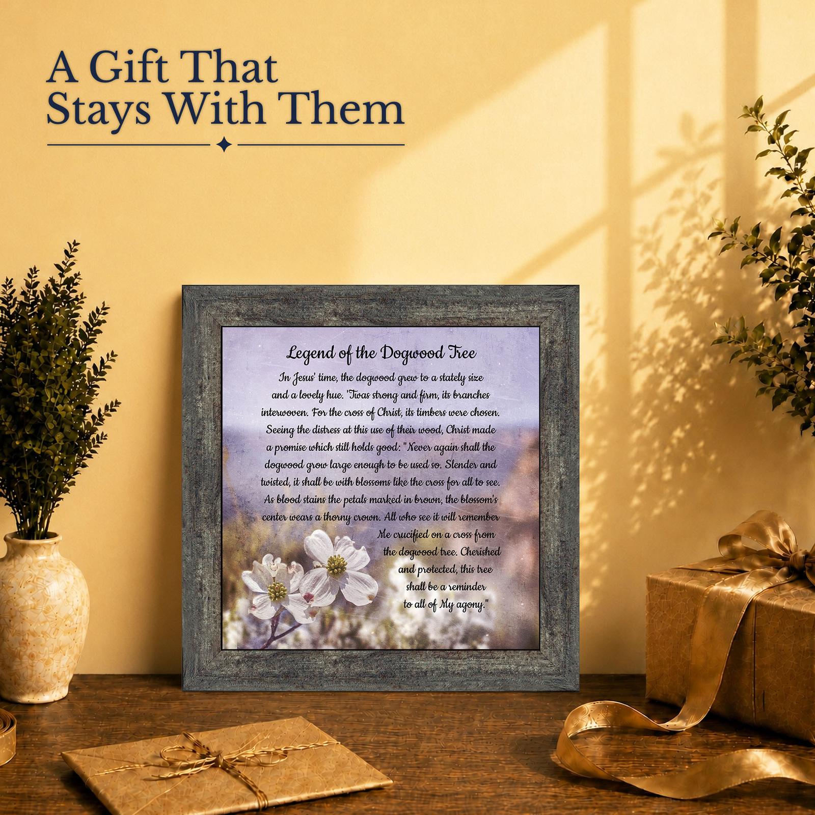 Dogwood tree gift - framed print for Easter or Palm Sunday