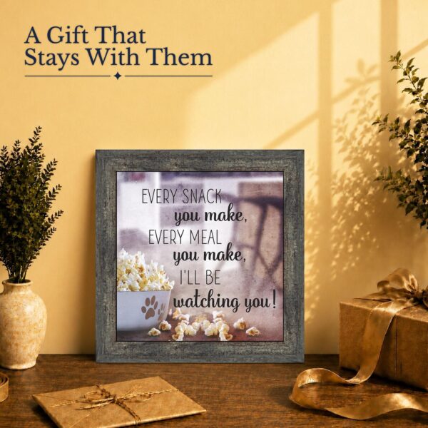 Dog Dad or Cat Mom Gift - Framed Wall Art for a Pet Lover