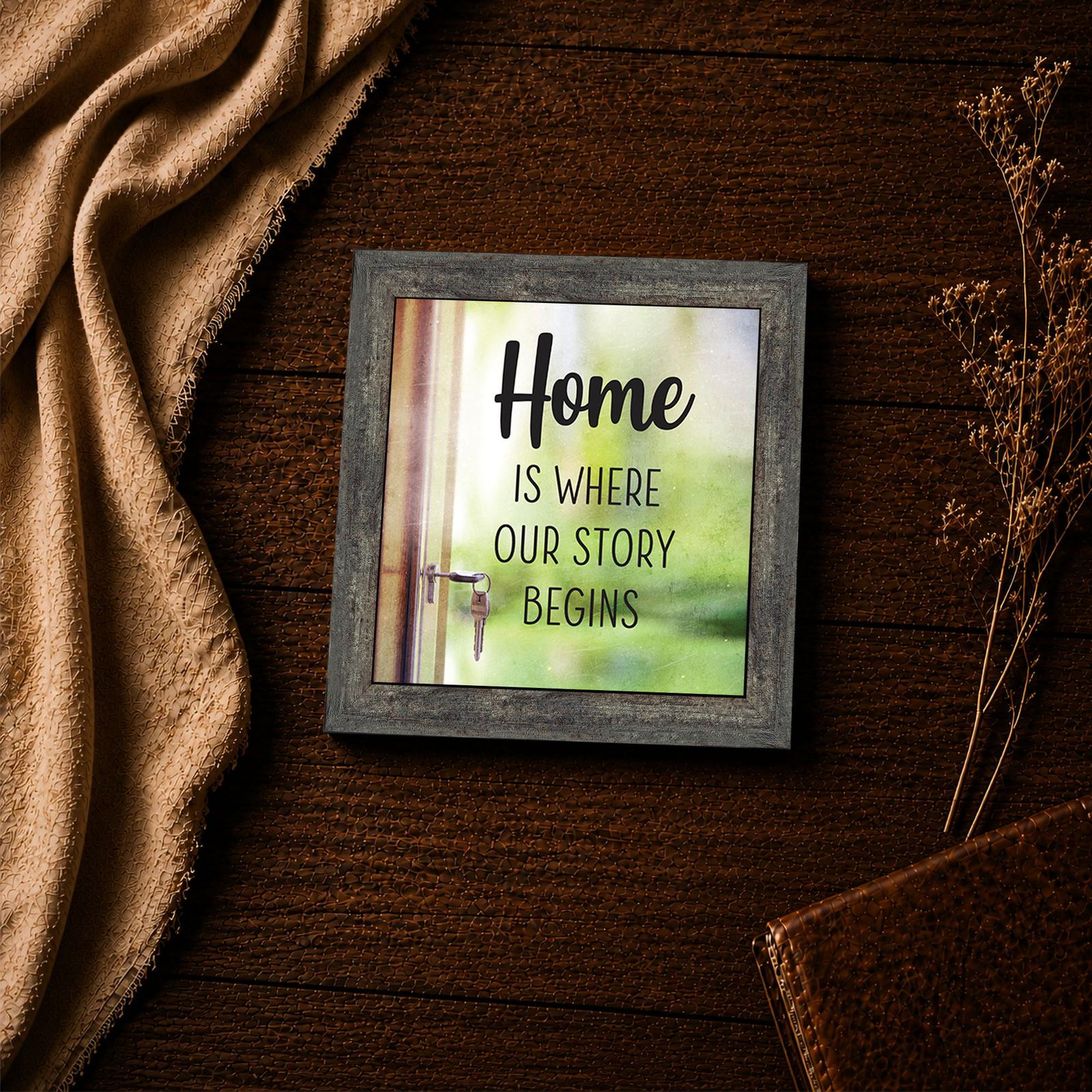 Home Is Where Our Story Begins framed print - new home inspirational wall art