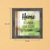 Home Is Where Our Story Begins framed print by Crossroads Home Decor