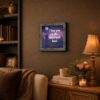 I Love You to the Moon and Back framed wall art displayed in an entryway