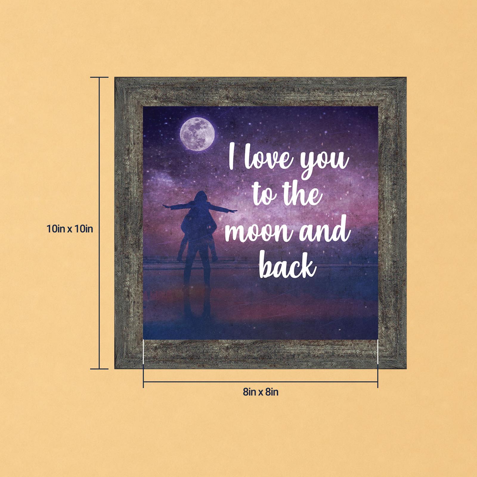 I Love You to the Moon and Back framed print - Crossroads Home Decor