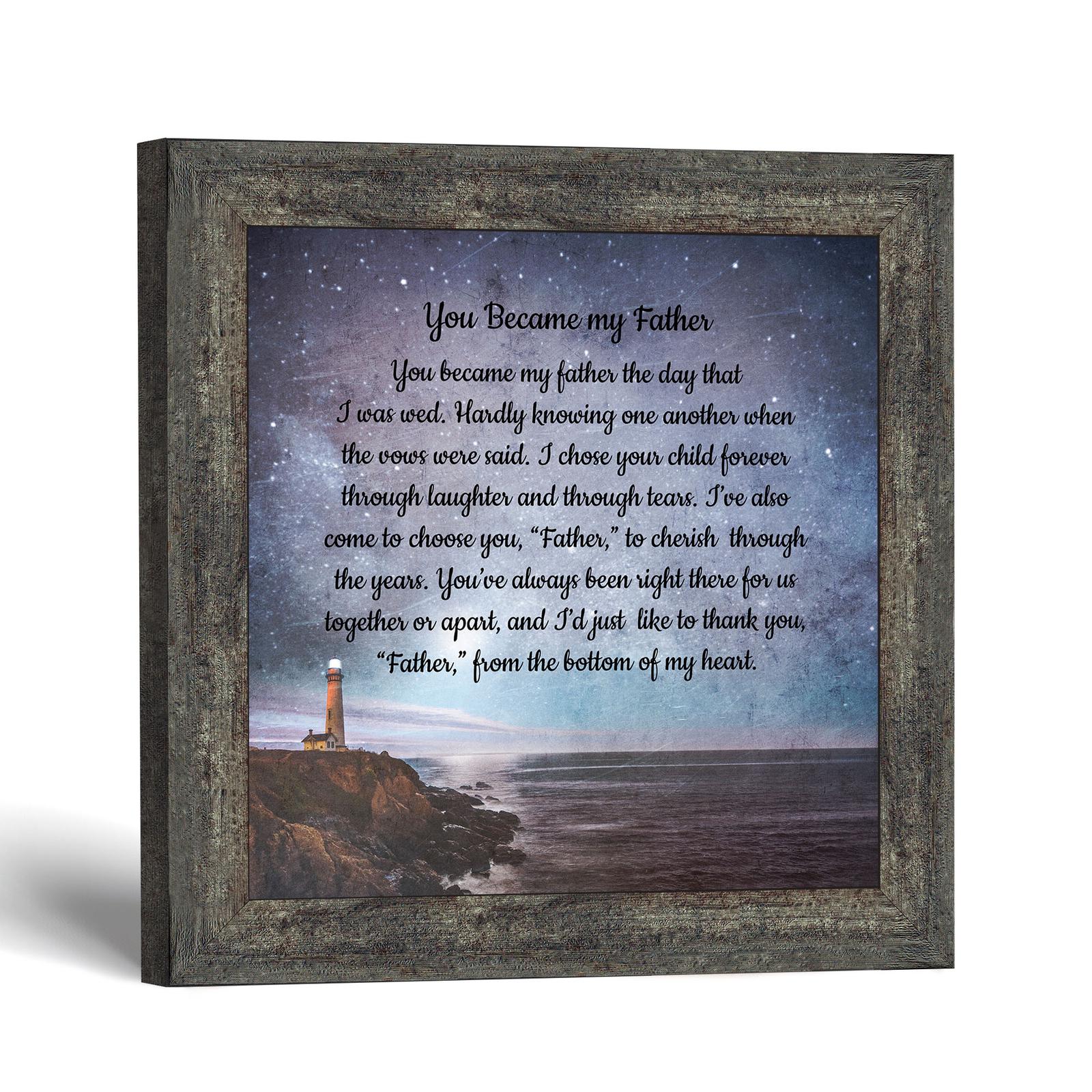 Father in law framed print by Crossroads Home Decor