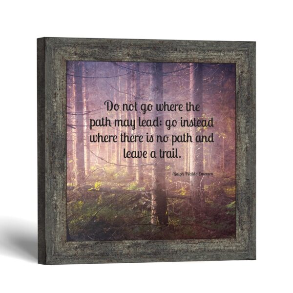 Leave a Trail framed print - Motivational Quote Wall Art by Crossroads Home Decor