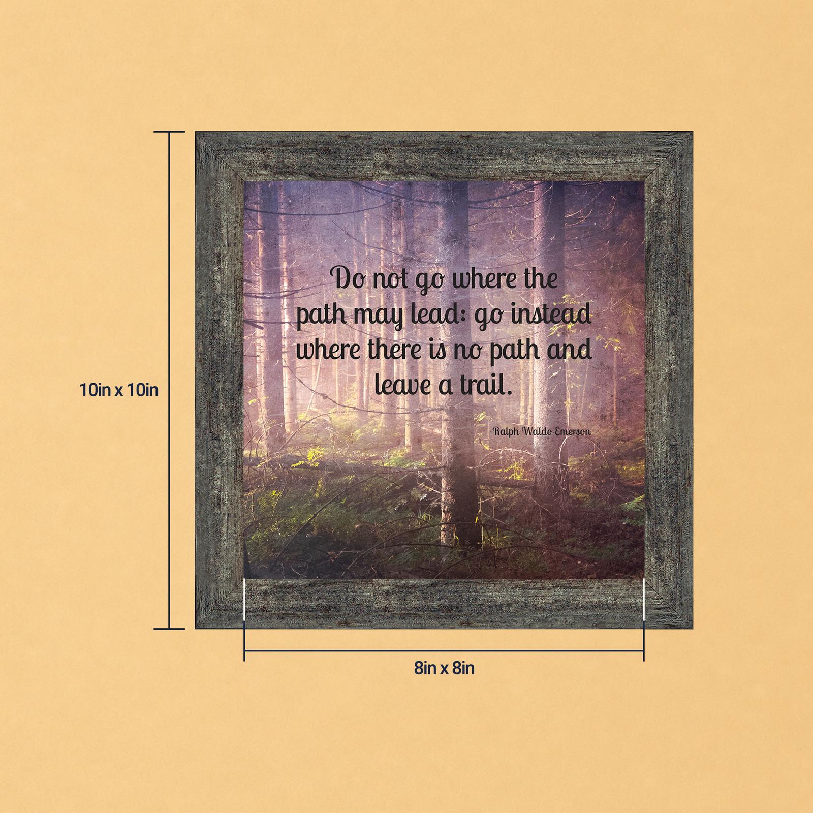 Leave a Trail framed print - Motivational Quote Wall Art by Crossroads Home Decor