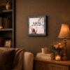 For This Child We Have Prayed framed wall art displayed in a hallway