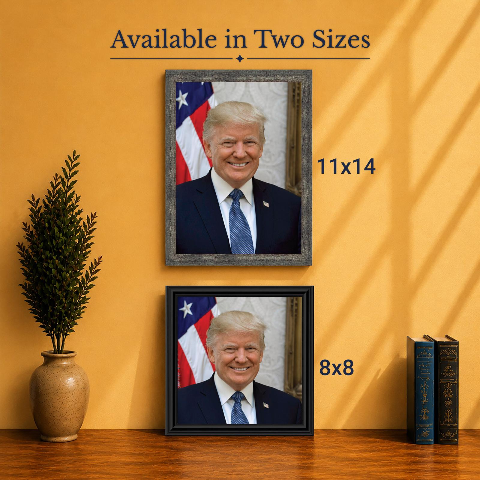 Donald Trump framed print - Made in USA family-owned patriotic wall art