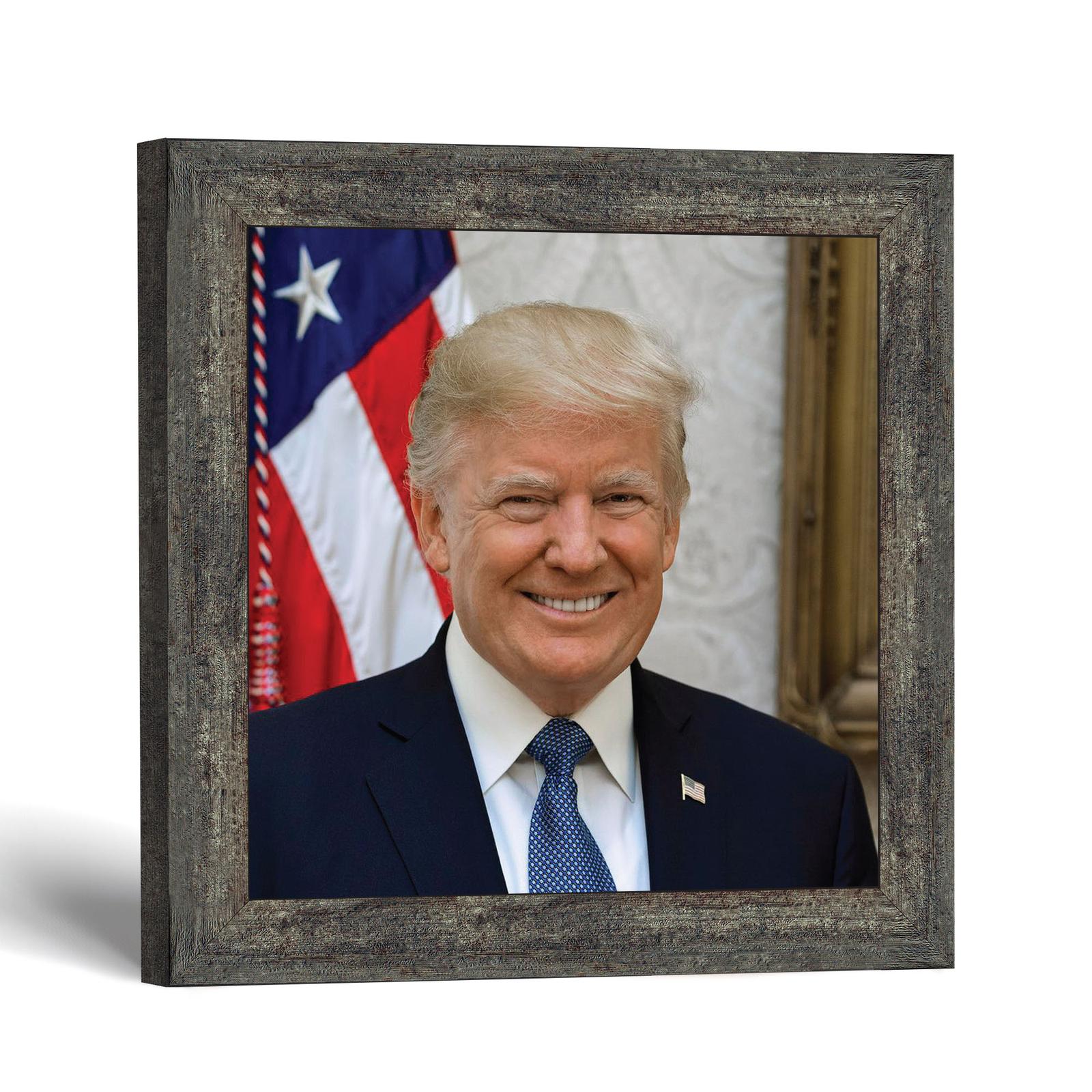 Donald Trump framed print - Official Presidential Portrait by Crossroads Home Decor