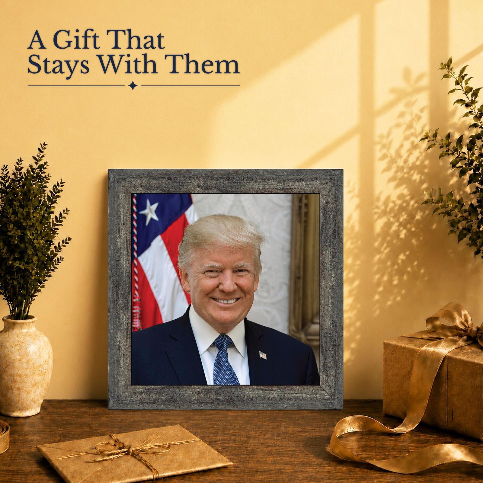 Donald Trump gift - framed print for a supporter or collector