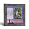 Fisherman's prayer picture frame - angler and sunset by Crossroads Home Decor