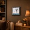 Fisherman's Prayer framed wall art displayed in a lake house den
