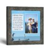 Fisherman's Prayer flats fishing picture frame with photo opening by Crossroads Home Decor
