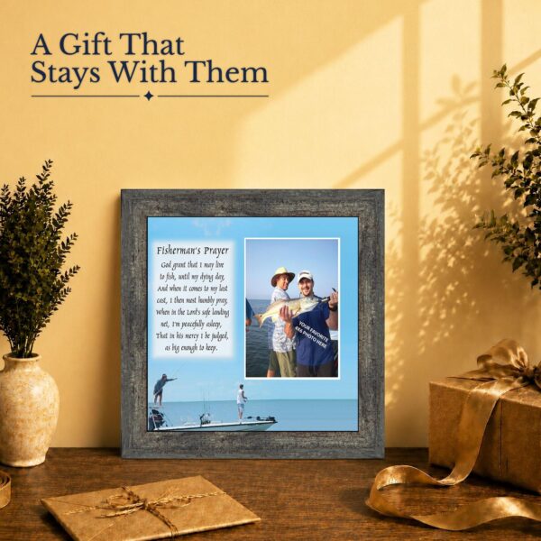 Fisherman's Prayer gift - picture frame for anglers and fishermen