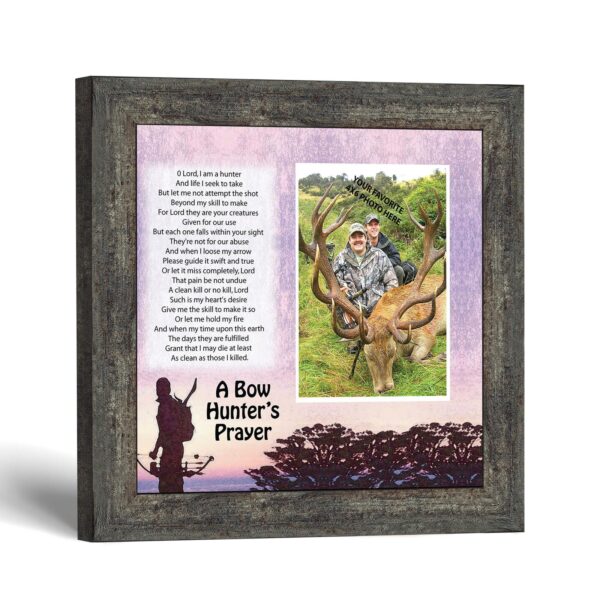 Bow Hunter's Prayer picture frame - A Bow Hunter's Prayer by Crossroads Home Decor