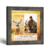 Deer Hunter's Prayer picture frame with photo opening by Crossroads Home Decor