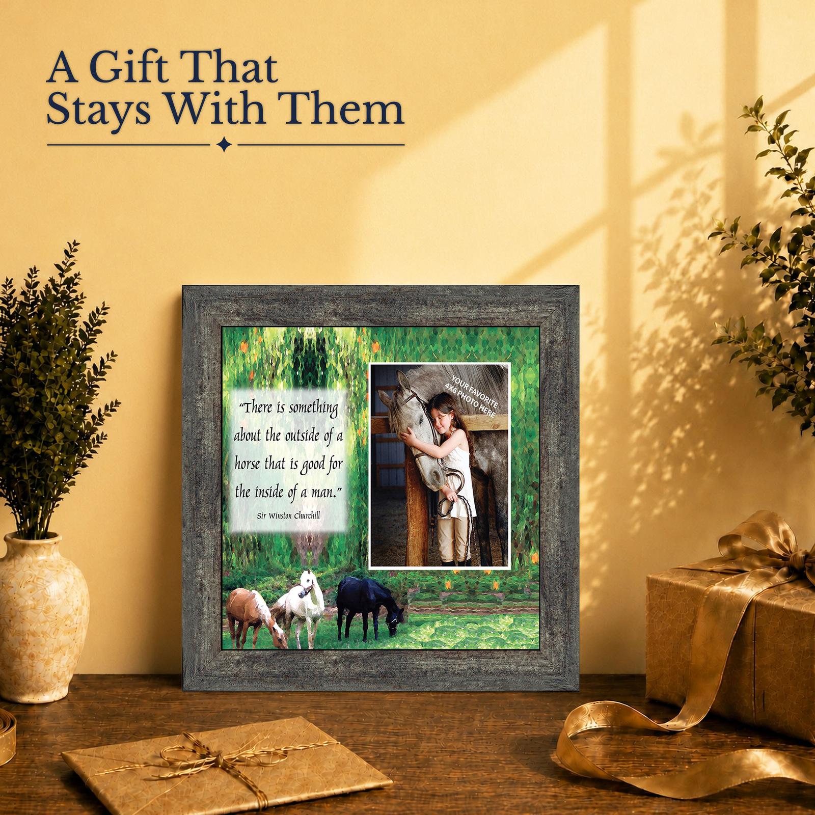 Outside of a Horse gift - framed print for a horse lover