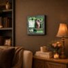 Outside of a Horse framed wall art displayed in a farmhouse kitchen