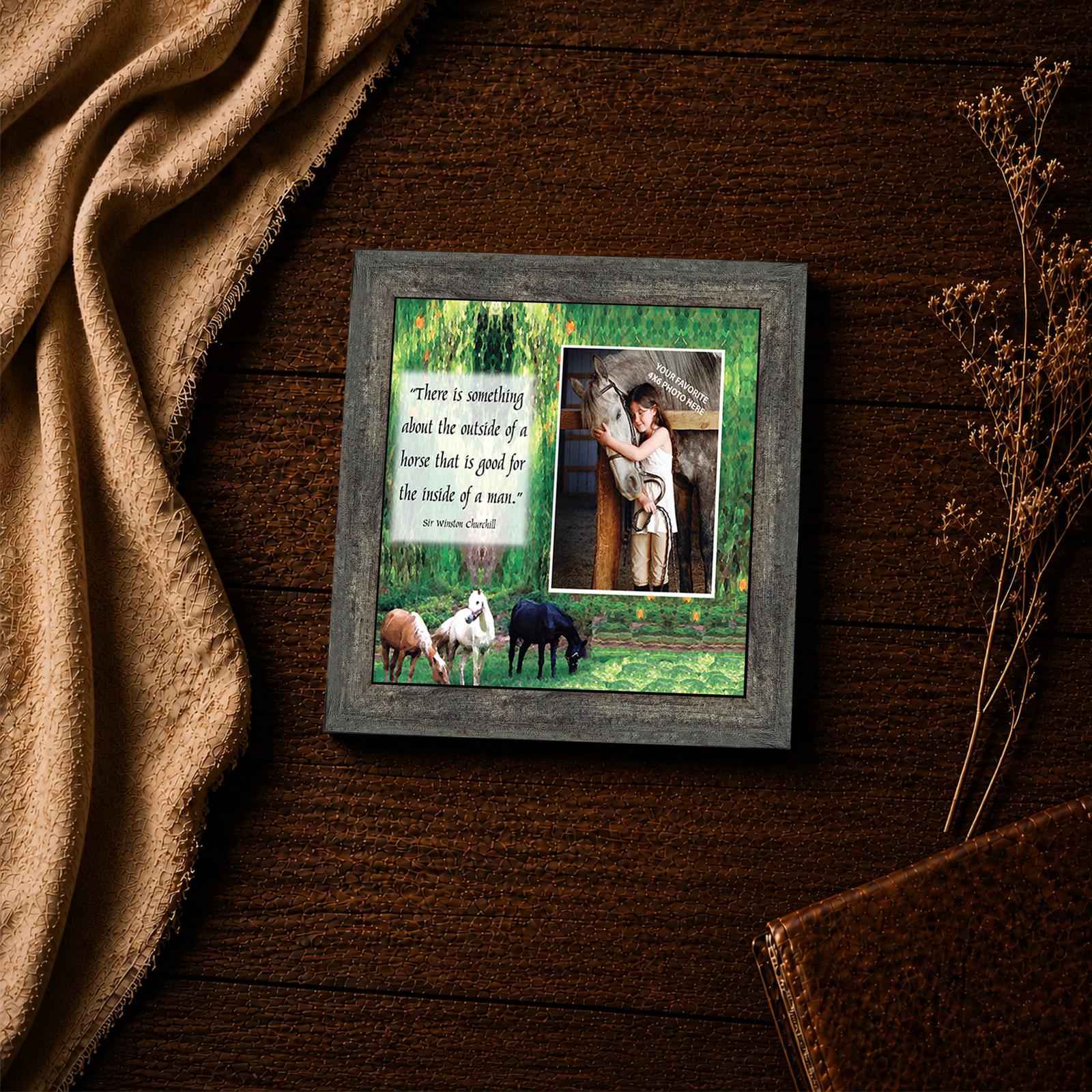 Churchill Horse Quote framed print - equestrian inspirational wall art