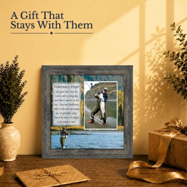 Fly fishing gift - picture frame for the angler in the family