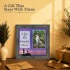 9722BW-2 Bass fishing gift - picture frame for a fisherman or angler