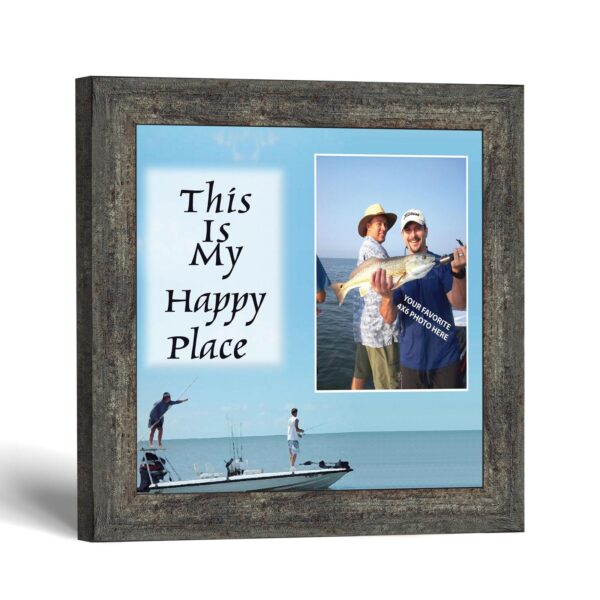 Flats Fishing Happy Place framed print - This Is My Happy Place by Crossroads Home Decor