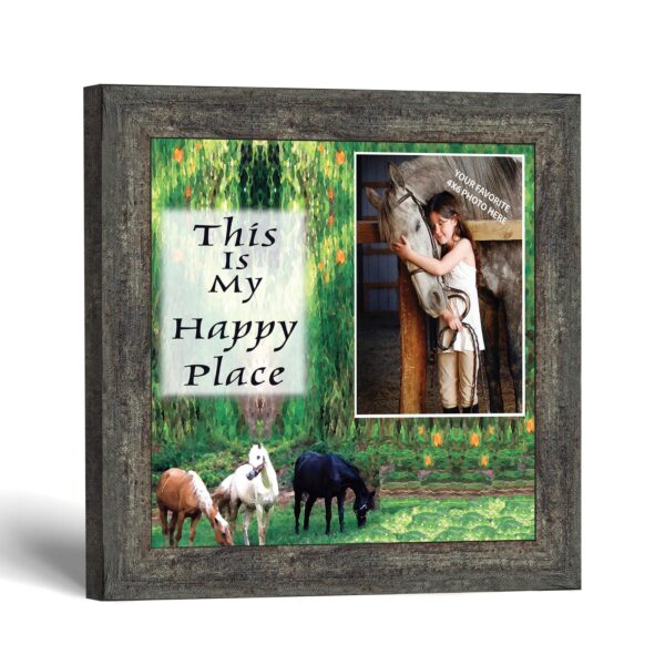 Horse lovers happy place picture frame - This Is My Happy Place by Crossroads Home Decor