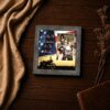 9752BW-4 It’s Not the Destination, It’s the Journey picture frame - patriotic motorcycle inspirational wall art