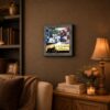 It’s Not the Destination, It’s the Journey framed wall art displayed in a man cave or garage