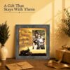 Motorcycle sunset framed gift - for a husband, dad or wife who rides