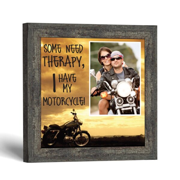 Some Need Therapy, I Have My Motorcycle framed print by Crossroads Home Decor