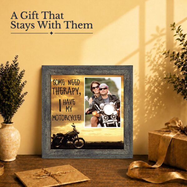 Some Need Therapy gift - framed print for the rider in your life