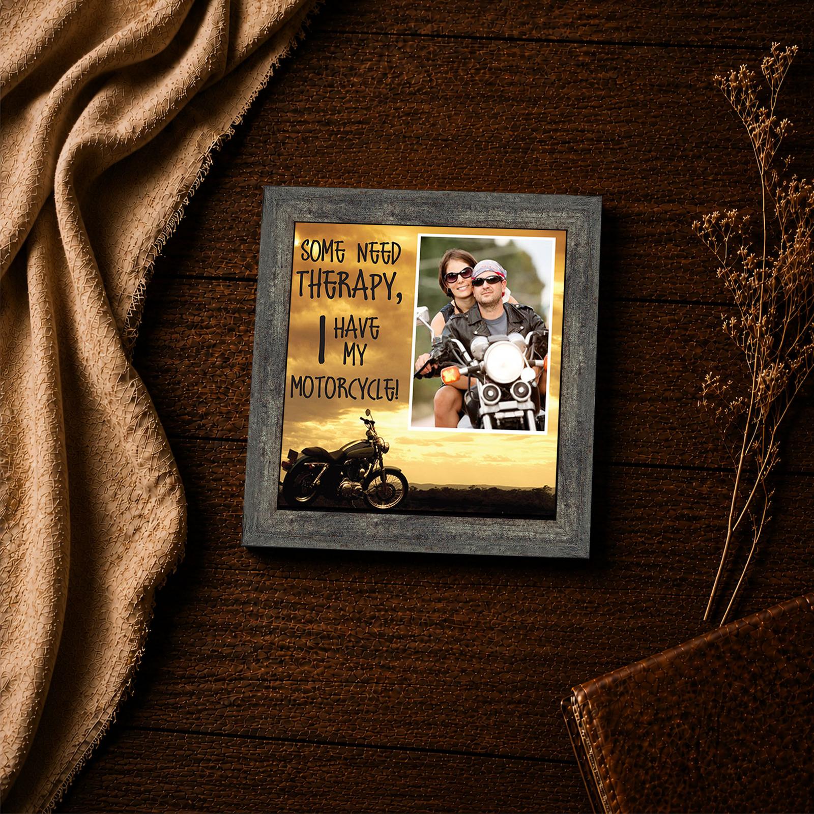 Some Need Therapy, I Have My Motorcycle - motorcycle inspirational wall art