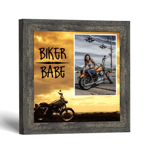 Biker Babe framed print - Biker Babe by Crossroads Home Decor