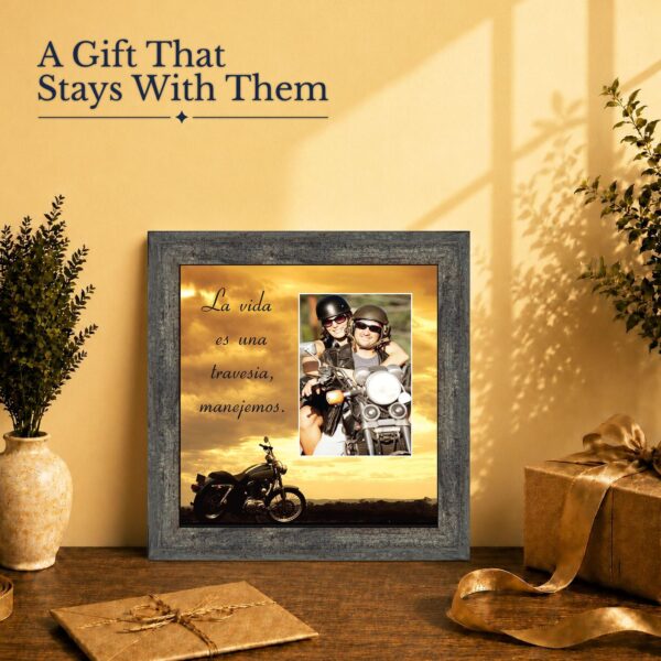 La vida es una travesia gift - framed photo keepsake for papa or abuelo