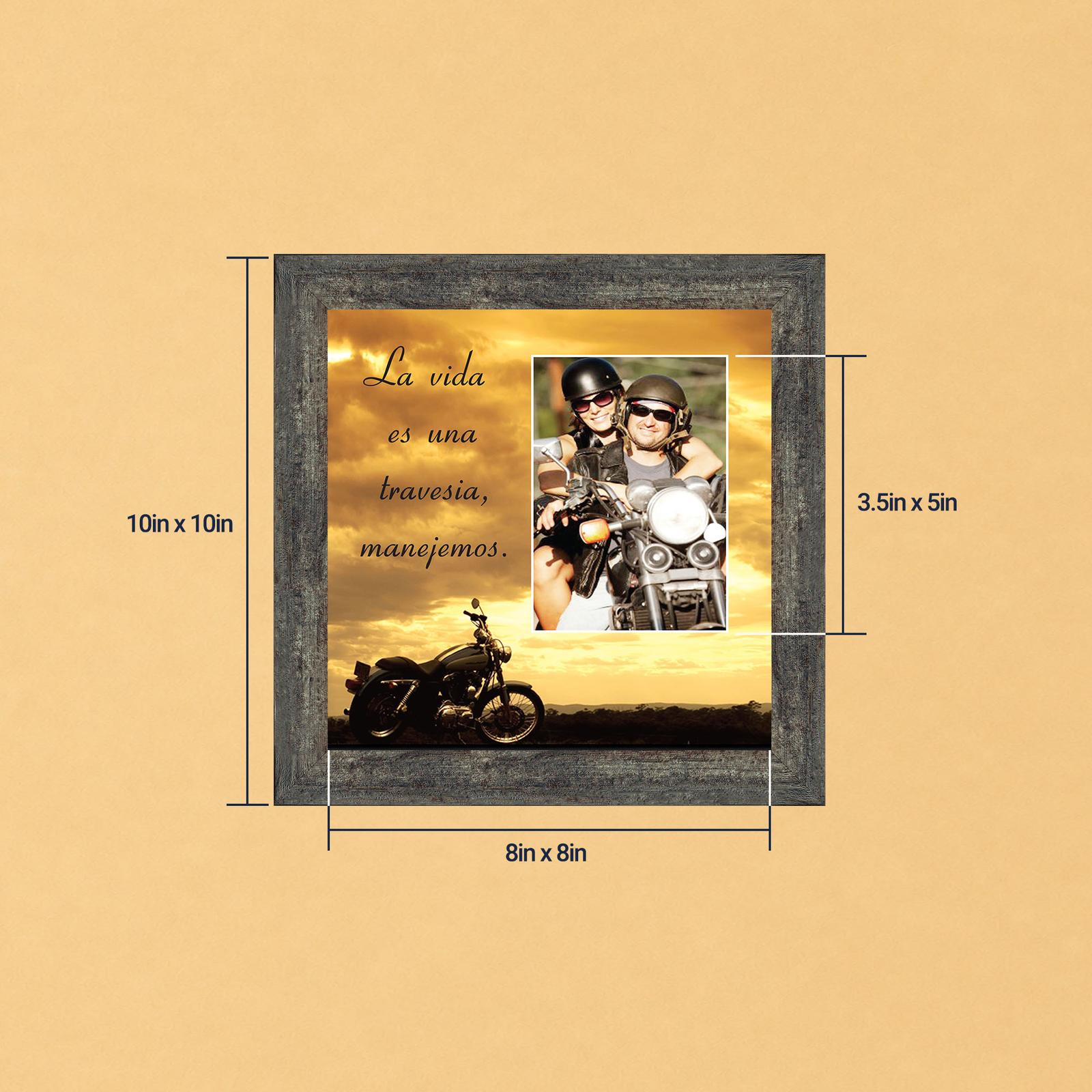 Marco de fotos para motociclista - Life Is a Journey sunset photo frame by Crossroads Home Decor
