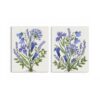 Blue Wildflower 2 Piece Canvas Wall Art Set by Crossroads Home Decor