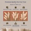 Terracotta Pampas canvas print - gallery wrapped and floating frame styles