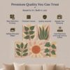 Terracotta Sun and Sage canvas print - gallery wrapped and floating frame styles